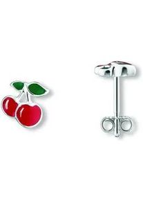 Paar Ohrh&auml;nger ONE ELEMENT "Kirsche Ohrringe Ohrstecker aus 925 Silber", silber, Ohrringe, M&auml;dchen, Kinder, Silber 925 (Sterlingsilber), Symbolische Note &ndash; harmonisch gestaltet mit Liebe zum Detail