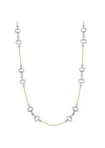 Lulu & Jane Kette mit Anh&auml;nger LULU & JANE "AV153", gelbgold, Halsketten, Damen, 80,0cm Basiskette + 5,0cm Verl&auml;ngerung