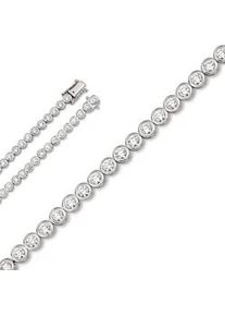 Silberarmband ONE ELEMENT "Zirkonia Armband aus 925 Silber 17 cm &Oslash; 4,3 mm", silber, Armb&auml;nder, Damen, mit Zirkonia, Silber 925 (Sterlingsilber), Silberarmband, Feine Gestaltung &ndash; ein Sinnbild mit ruhiger Eleganz