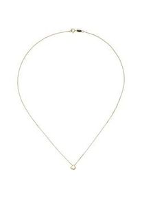 Kette mit Anh&auml;nger Jobo "Schmetterling", gelbgold 375, Halsketten, Damen, Gelbgold 375, L: 42, 375 Gold 42 cm