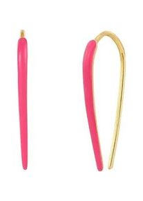 Glanzst&uuml;cke M&uuml;nchen Paar Ohrh&auml;nger GLANZST&Uuml;CKE M&Uuml;NCHEN "Set: GSM2046", gelb (gelbgold), Ohrringe, Damen, 28,7mm, Silber 925 (Sterlingsilber), aus Sterling Silber