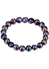 Perlenarmband Valero Pearls "VP869", blau, Armb&auml;nder, Damen, Perlen, Perlenarmband, aus Sterling Silber