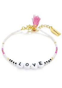 Perlenarmband YOKOAMII "Y12", wei&szlig;, Armb&auml;nder, Damen, Edelstahl, Perlenarmband, Armband