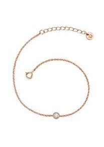 Glanzst&uuml;cke M&uuml;nchen Gliederarmband GLANZST&Uuml;CKE M&Uuml;NCHEN "F708", rosa (ros&eacute;gold, wei&szlig;), Armb&auml;nder, Damen, Silber 925 (Sterlingsilber), Gliederarmband, aus Sterling Silber