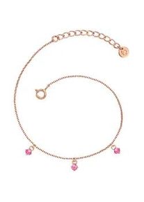 Glanzst&uuml;cke M&uuml;nchen Gliederarmband GLANZST&Uuml;CKE M&Uuml;NCHEN "GSM2022", ros&eacute;gold, rosa, Armb&auml;nder, Damen, Silber 925 (Sterlingsilber), Gliederarmband, Motiv Herz