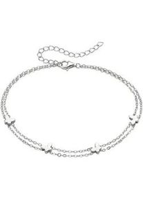 Silberarmband Bruno Banani "Schmuck Geschenk mit Schmetterlingen", silberfarben, Armb&auml;nder, Damen, 24cm, Silber 925 (Sterlingsilber), Silberarmband