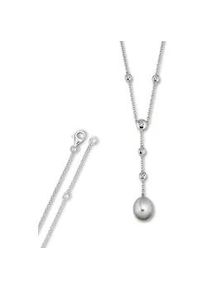 Silberkette ONE ELEMENT "Zirkonia Anker Halskette aus 925 Silber 45 cm", silber, Halsketten, Damen, Perlen Silber 925 (Sterlingsilber), Perlen, Silber 925 (Sterlingsilber), Silberkette, Kleines Statement &ndash; pers&ouml;nlich, stilvoll, alltagstauglich