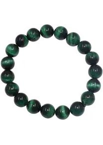 Armband Firetti "Schmuck Geschenk Armschmuck Armkette Edelstein Farbstein Tigerauge" Gr. 20, gr&uuml;n (gr&uuml;n, gr&uuml;n), Armb&auml;nder, Damen, 20, Silikon Stein, Silikon, Stein, Armband, mit Tigerauge