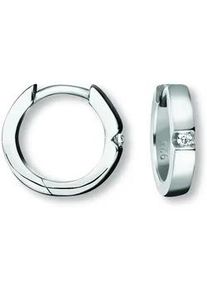 Paar Creolen ONE ELEMENT "Zirkonia Ohrringe Creolen aus 925 Silber", silber, Ohrringe, Damen, Damen,mit Zirkonia, Silber 925 (Sterlingsilber), Ihr pers&ouml;nliches Symbol &ndash; liebevoll gearbeitet f&uuml;r jeden Tag