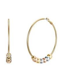 Paar Creolen YOKOAMII "Set: Y78", gelb (gelbgold), Ohrringe, Damen, 59,5mm, Creolen gelbgold