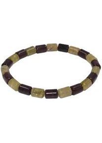 Armband Firetti "Schmuck Geschenk Armschmuck Armkette Edelstein", hellgr&uuml;n, dunkelgr&uuml;n, hellgr&uuml;n, dunkelgr&uuml;n, Armb&auml;nder, Damen, 20cm, Silikon Stein, Silikon, Stein, Armband, Made in Germany - mit Granat