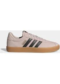 Sneaker Adidas SPORTSWEAR "VL COURT 3.0", Herren, Gr. 38, putty mauve, core schwarz, gold metallic, Leder, Synthetik, Schuhe Sneaker, inspiriert vom Design des Adidas samba