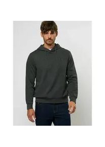 Rundhalspullover MCS "MCS Pullover MCChris", Herren, Gr. S, dunkelgrau melange, Obermaterial: 100% Baumwolle, Pullover Rundhalspullover