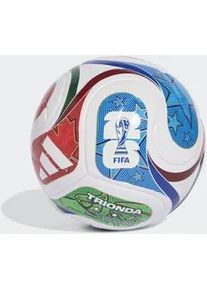 Fu&szlig;ball Adidas PERFORMANCE "FIFA -WELTMEISTERSCHAFT 26TM TRIONDA LEAGUE JUNIOR 350" Gr. 5, wei&szlig;, royal blau, solar blau, power rot, B&auml;lle, Kinder, 5, 0,4 g, Thermoplastisches Polyurethan (TPU), WM, B:22,3cm H:17,3cm T:22cm