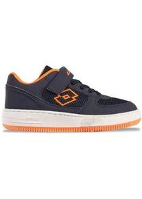 Sneaker Lotto, Kinder, Gr. 34, orange (navy, fr.orange), Kunstfaser, Synthetik, Schuhe Sneaker