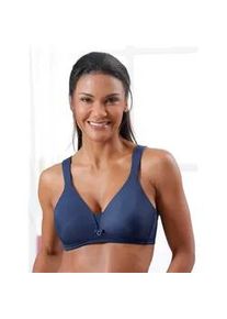 T-Shirt-BH Viania, Damen, Gr. 75, Cup C, marine, 61% Polyamid, 27% Polyester, 12% Elasthan, BHs T-Shirt-BH