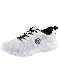 Slip-On Sneaker Bugatti, Herren, Gr. 42, wei&szlig;, Lederimitat, Textil, Schuhe, Freizeitschuh, Halbschuh, Slipper mit elastischen Schn&uuml;rsenkeln