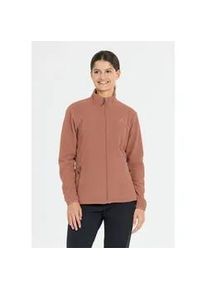 Fleecejacke WHISTLER "Cocoon", Damen, Gr. 42, braun, 100% Polyester, unifarben, normal, hoch geschlossener Ausschnitt, Jacken Fleecejacke, mit praktischem Tunnelzug