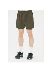 Shorts Endurance "Kros", Herren, Gr. 3XL, US-Gr&ouml;&szlig;en, dunkelgr&uuml;n, 95% Polyester, 5% Elasthan, unifarben, kurz, Hosen Shorts, Im 2-in-1-Design mit Quick Dry und Stretch-Funktion