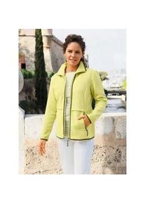 Fleecejacke Casual Looks, Damen, Gr. 48, lindgr&uuml;n, 100% Polyester, unifarben, Jacken Fleecejacke