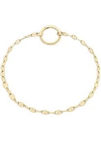 Charm-Armband Tamaris "Schmuck Geschenk Edelstahl Charm Armkette Lip Chain", gelbgoldfarben, Armb&auml;nder, Damen, 18cm, Edelstahl, Charm-Armband