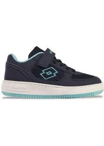 Sneaker Lotto, Kinder, Gr. 31, blau (navy, dunkelmint), Kunstfaser, Synthetik, Schuhe Sneaker