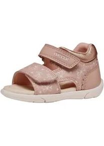 Riemchensandale Geox "Geox Sandalen Lederimitat", Kinder, Gr. 20, rosa (rose), Lederimitat, Schuhe Riemchensandale