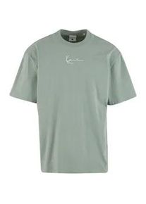 T-Shirt Karl Kani "Karl Kani Small Signature Essential Tee", Damen, Gr. XL, gr&uuml;n, 100% Baumwolle, bedruckt, oversize, Rundhals, Shirts T-Shirt