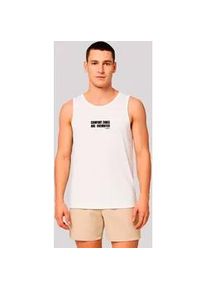 Muskelshirt F4NT4STIC "Sports Comfort Zones Are Overrated Tanktop", Damen, Gr. M, wei&szlig;, Obermaterial: 100% Polyester, regular fit, Rundhals, ohne B&uuml;ndchen, Shirts, Sport Shirt