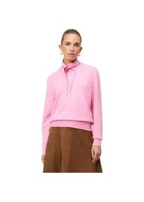 Strickpullover Zero "Damen mit Strickhalstuch", Damen, Gr. 44, blushberry pink melange, Strick, Obermaterial: 50% Polyester, 22% Polyester, 10% Polyamid, 10% Polyacryl, 5% Wolle, 3% Elasthan, unifarben, figurumspielend normal, Rundhals, weit B&uuml;ndchen, Pullover Strickpullover, Plain/ohne Details