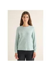 Langarmshirt Cecil, Damen, Gr. XXL (46), jewel gr&uuml;n melange, Stoff, 67% Viskose, 28% Polyester, 5% Elasthan, meliert, normal normal, Rundhals, B&uuml;ndchen, Shirts Langarmshirt, mit Rundhalsausschnitt