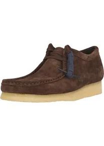 Schn&uuml;rschuh Clarks "Wallabee", Herren, Gr. 39,5, braun, Leder, Schuhe Schn&uuml;rschuh, mit unnachahmlicher Kreppsohle