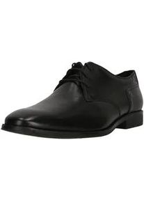 Schn&uuml;rschuh Clarks "Paulton Lace", Herren, Gr. 41, schwarz, Leder, Schuhe Schn&uuml;rschuh, im klassischen Design