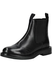 Stiefelette Geox "Geox Stiefelette Leder/Textil", Damen, Gr. 36, schwarz, Leder, Textil, Schuhe Stiefelette