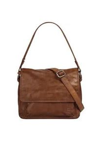 SPIKES & SPARROW Umh&auml;ngetasche SPIKES & SPARROW, Damen, Gr. B/H/T: 26cm x 21cm x 13cm onesize, braun (cognac), Leder, vintage, Taschen Umh&auml;ngetasche, echt Leder