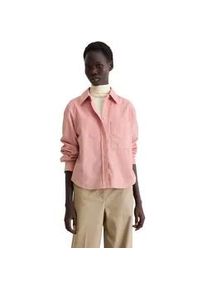 Marc O'Polo Langarmbluse MARC O'POLO "aus softem Baumwolle-Lyocell-Mix", Damen, Gr. 46, natural rose, Obermaterial: 78% Baumwolle, 22% Lyocell, unifarben, loose fit normal, Doppelmanschette, Blusen