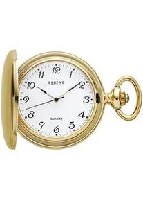 Regent Uhren Taschenuhr REGENT "P736", gold (goldfarben), Taschenuhren, Damen, Taschenuhr, Quarzuhr, Herrenuhr, Acrylglas