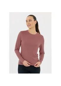 ENDURANCE ATHLECIA Langarmshirt ATHLECIA "Almi", Damen, Gr. 34, rot, 100% Polyester, unifarben, normal, Rundhals, Shirts Langarmshirt, mit feuchtigkeitsregulierender Funktion