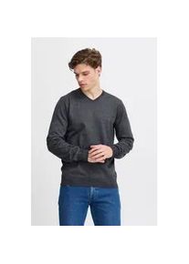 Strickpullover Blend "BHBruton", Herren, Gr. XL, schwarz, 100% Polyester, meliert, Basic, regular fit normal, V-Ausschnitt, eng, Pullover Strickpullover, Stilvoller Strickpullover mit V-Ausschnitt