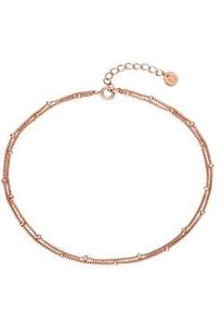 Glanzst&uuml;cke M&uuml;nchen Fu&szlig;kette GLANZST&Uuml;CKE M&Uuml;NCHEN "GSM478", rosa (ros&eacute;gold), Fu&szlig;ketten, Damen, Silber 925 (Sterlingsilber), aus Sterling Silber