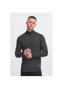 Rollkragenpullover Blend "BHFibes", Herren, Gr. M, charcoal mix, Feinstrick, 70% Baumwolle (Recycled), 30% Polyester (Recycled), unifarben, normal normal, hoch geschlossener Ausschnitt, Pullover Rollkragenpullover, Stilvoller Strickpullover mit Rollkragen