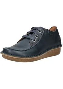 Schn&uuml;rschuh Clarks "Clarks Halbschuhe Leder", Damen, Gr. 39, navy, Leder, Schuhe Schn&uuml;rschuh