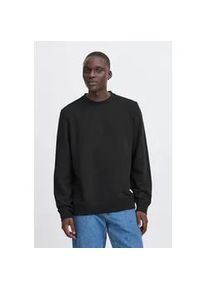 Rundhalspullover Blend "BHKusal", Herren, Gr. S, schwarz, Sweatware, 60% Baumwolle, 40% Polyester, unifarben, normal normal, Rundhals, Pullover Rundhalspullover, Klassischer Sweatpullover mit Rundhalsausschnitt