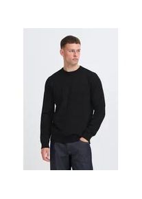 Strickpullover Blend "BHBranko", Herren, Gr. 3XL, schwarz (schwarz beauty), Feinstrick, 60% Wolle, 40% Nylon, meliert, Basic, normal normal, Rundhals, Pullover Strickpullover, Stilvoller Basic Strickpullover