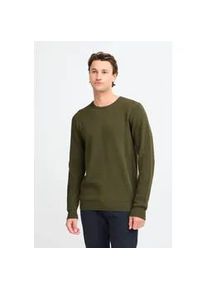 Strickpullover Blend "BHRedhill", Herren, Gr. XXL, forest night, Feinstrick, 100% Baumwolle, Strukturmuster, Basic, regular fit normal, Rundhals, eingesetzt, Pullover Strickpullover, Stilvoller Strickpullover