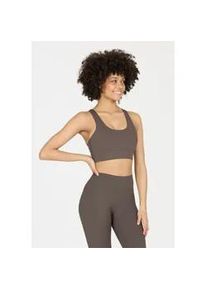 ENDURANCE ATHLECIA Sport-BH ATHLECIA "Gaby", Damen, Gr. S, braun, 75% Polyamid, 25% Elasthan, unifarben, BHs Sport-BH, mit mittelhohem Support und Quick-Dry-Funktion