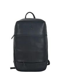 Notebookrucksack Harbour 2nd "Liverpool", Gr. B/H/T: 27cm x 44cm x 12cm, schwarz, Rindsleder, Rucks&auml;cke, Unisex Businessrucksack, Gesch&auml;ftsrucksack mit Logopr&auml;gung