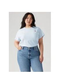 Levi's T-Shirt LEVI'S PLUS "THE PERFECT TEE", Damen, Gr. XL (46/48), skyway, Jersey, Obermaterial: 100% Baumwolle, figurumspielend normal, Rundhals, Shirts T-Shirt, Figur umspielend