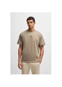 T-Shirt BOSS Green "Tee", Damen, Gr. 4XL, light, pastel gr&uuml;n334, Single Jersey, Obermaterial: 100% Baumwolle, unifarben, oversize normal, Rundhals, eingesetzt normaler Saum, Shirts T-Shirt, mit Rundhalsausschnitt