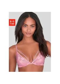 B&uuml;gel-BH Vivance "Julia", Damen, Gr. 85, Cup C, hellpink, Spitze, Obermaterial: 88% Polyamid, 12% Elasthan, BHs B&uuml;gel-BH, mit feinem Zierband am Dekollet&eacute;, aus Jacquardspitze, sexy Dessous